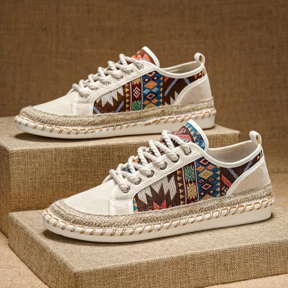 Men's Breathable, Casual & Vintage Style Bohemian Espadrille Sneakers