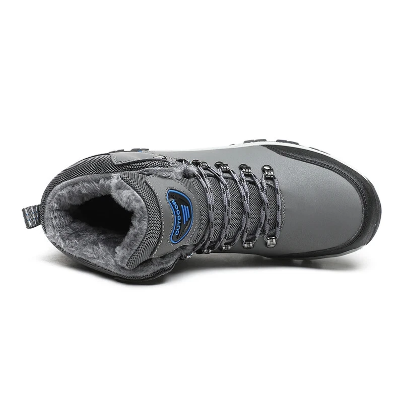 Outdoor Wear- Resistant Hiking Shoes Men Padded High-top Warm Casual Snow Boots