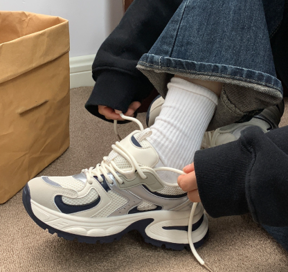 Thick Shoes Casual Sporty Breathable Height Increasing Sneakers