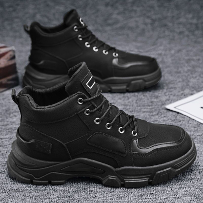 Men's All-Day Comfort Leather Arch Support Waterproof Cushioned Walking Shoes