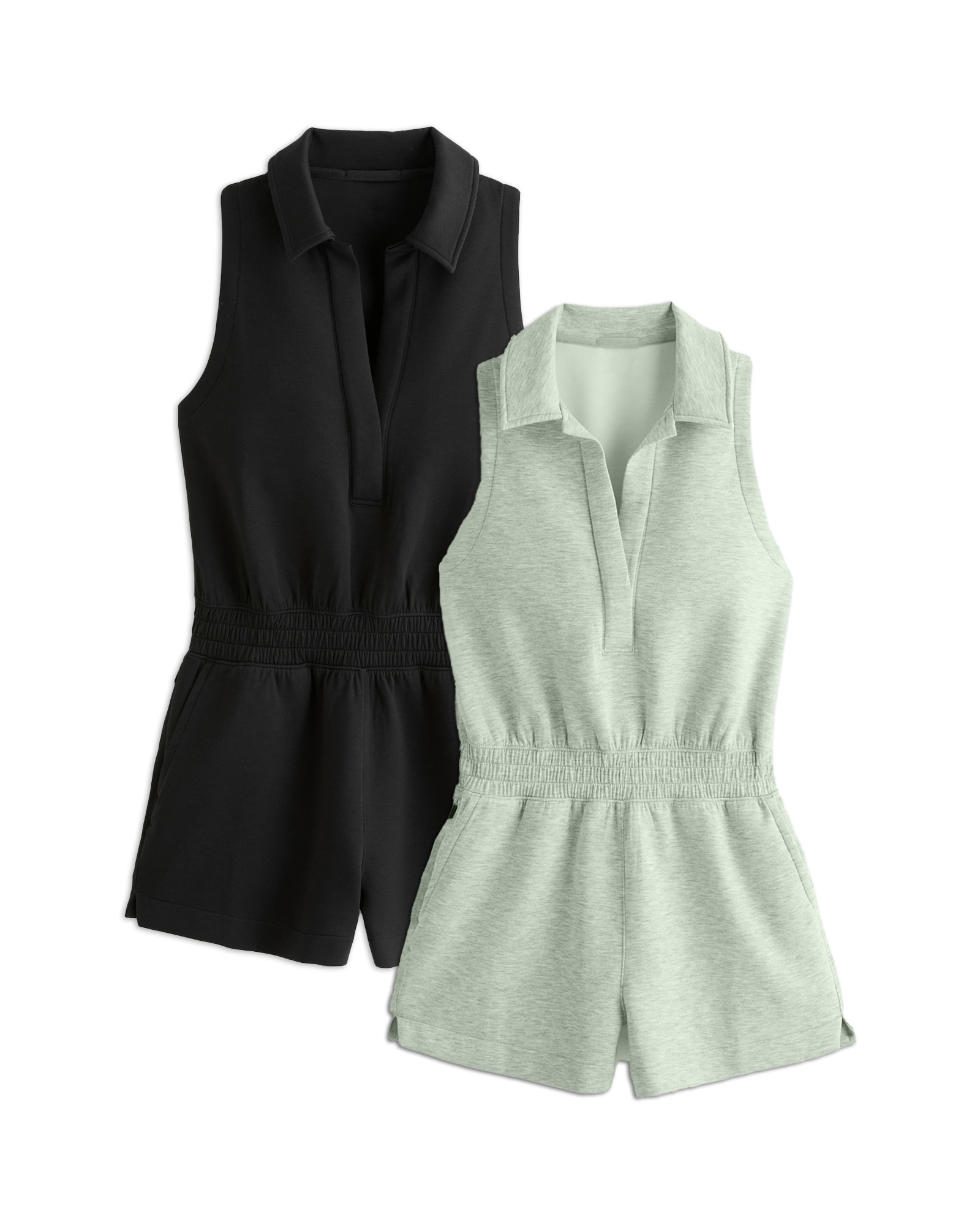 KNIT Polo Romper