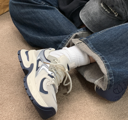 Thick Shoes Casual Sporty Breathable Height Increasing Sneakers