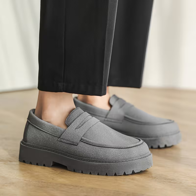 Men's Comfort Leather Arch Support Cushioned  Daily Casual Walking Shoes