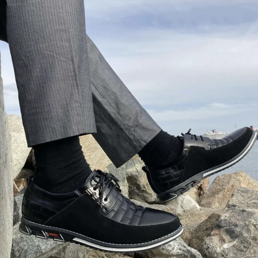 Men‘s Orthopedic Leather Shoes