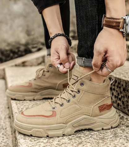 Men's All-Day Comfort Leather Arch Support Waterproof Cushioned Walking Shoes