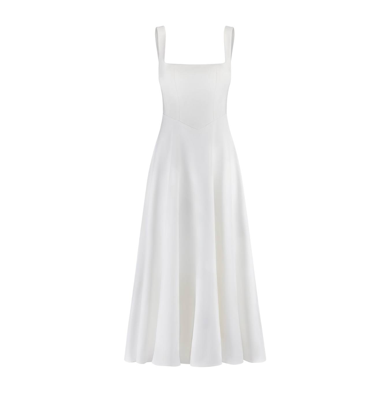 Muse Low Waist Square Neck Midi Dress