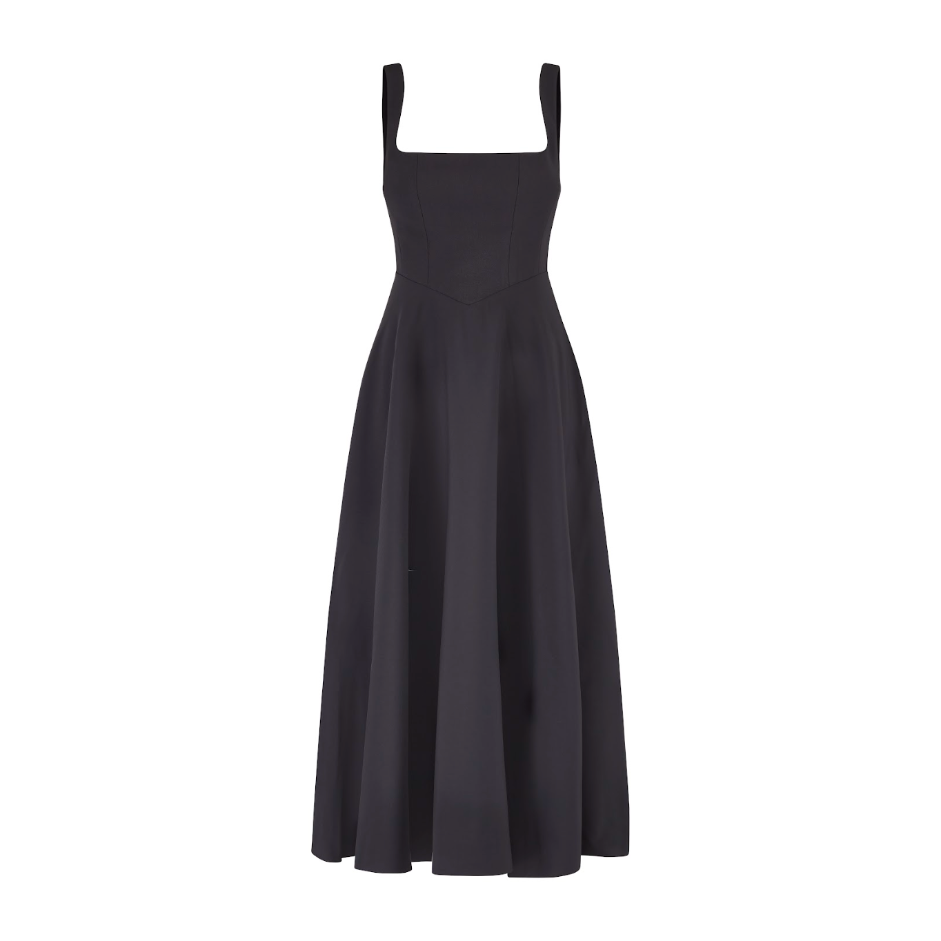 Muse Low Waist Square Neck Midi Dress
