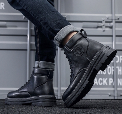 MEN’S WATERPROOF HIKE LEATHER BOOTS