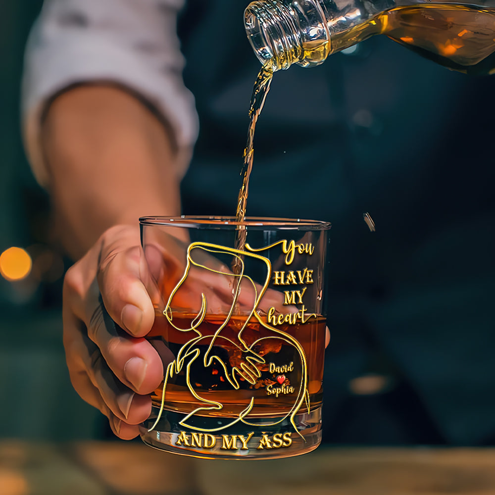 Spicy Love Round Glass - Personalized Gift For Couples