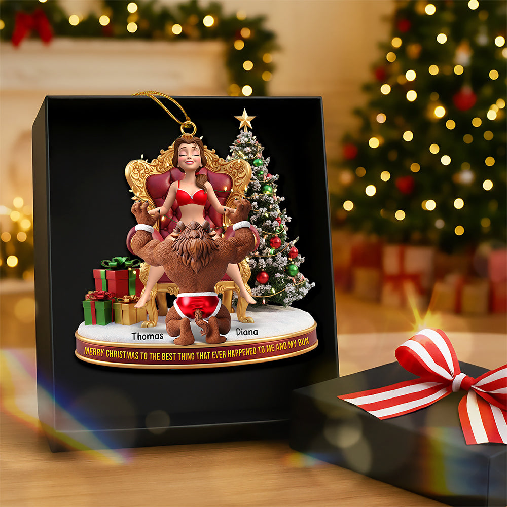 Naughty Couple Christmas Ornament, Personalized Gifts For Couple