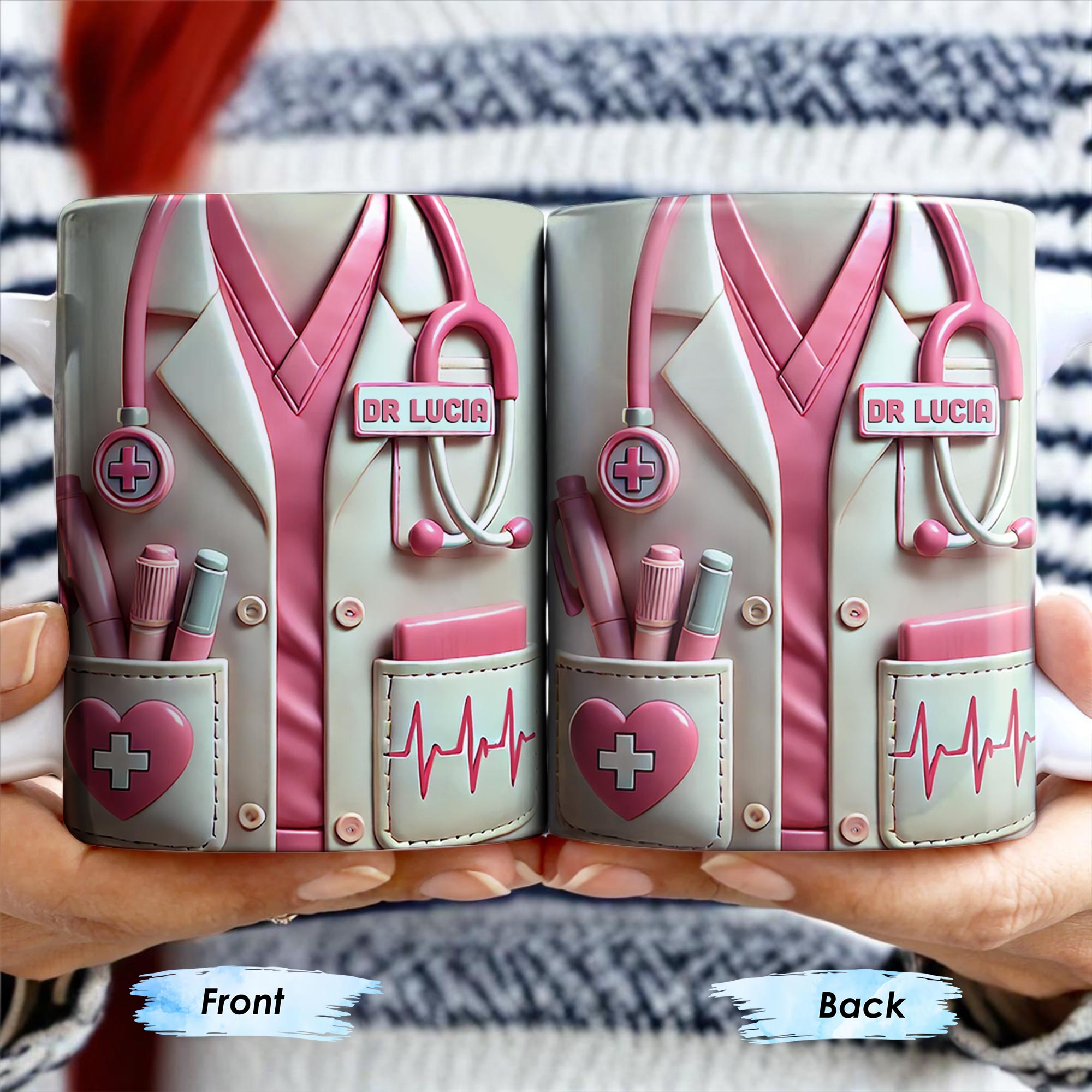 Medical Appreciation Design With Stethoscope and Pocket Details