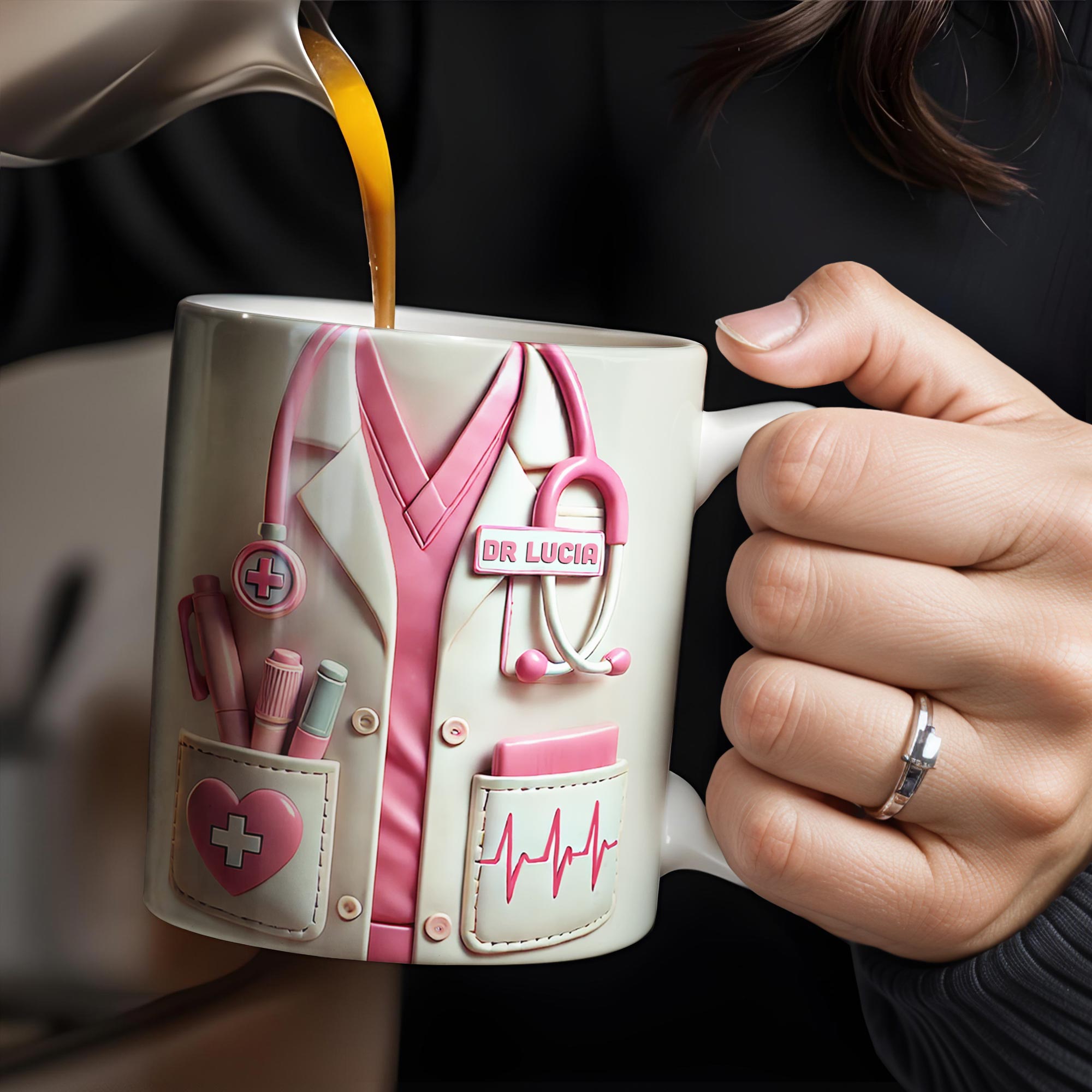 Medical Appreciation Design With Stethoscope and Pocket Details