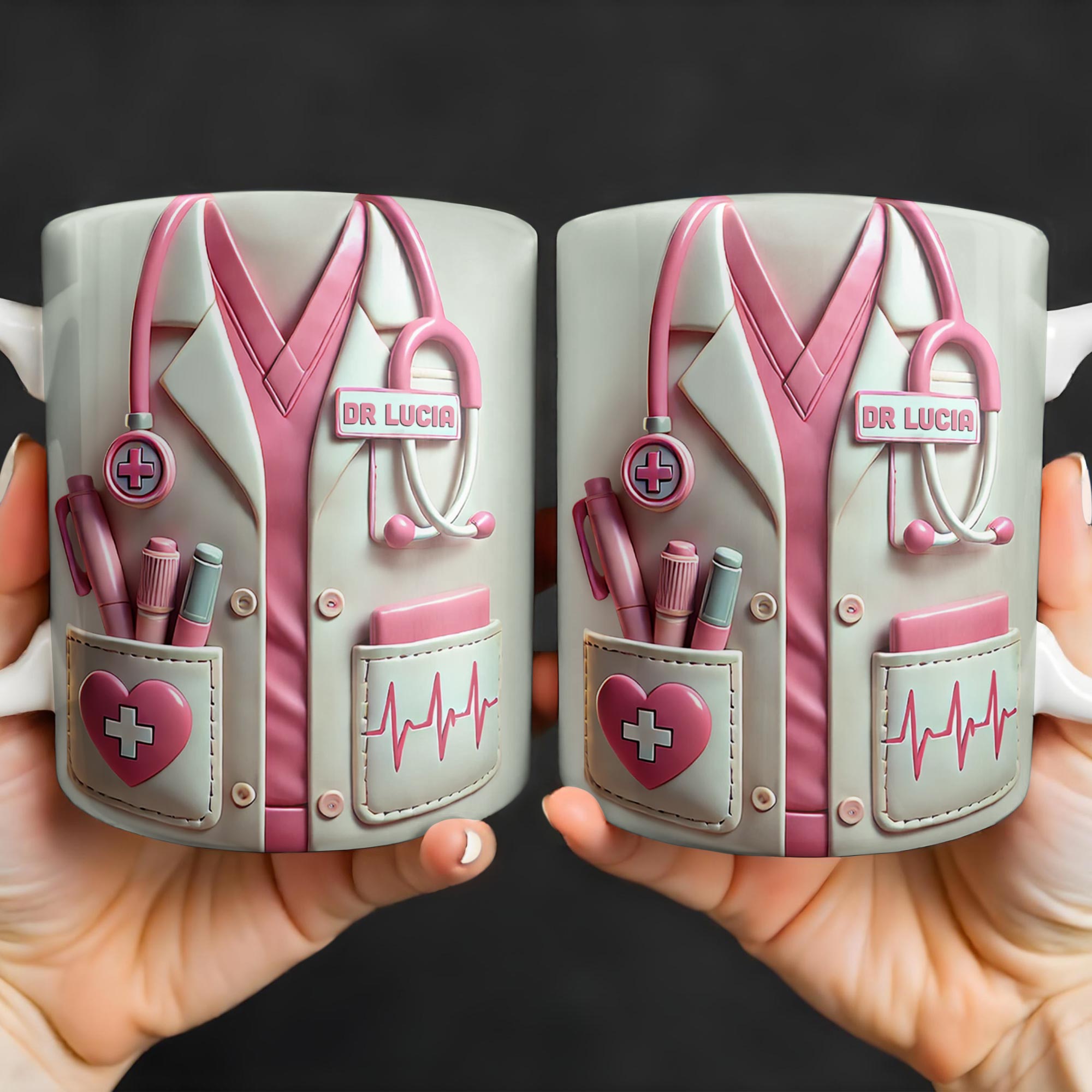 Medical Appreciation Design With Stethoscope and Pocket Details