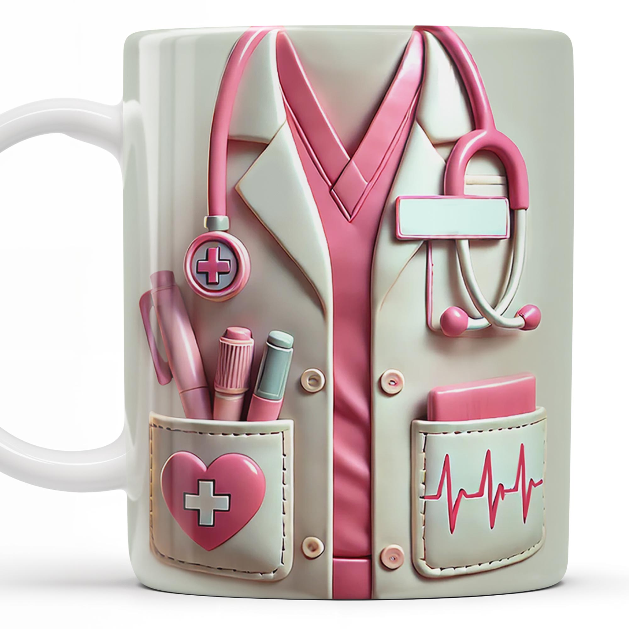 Medical Appreciation Design With Stethoscope and Pocket Details