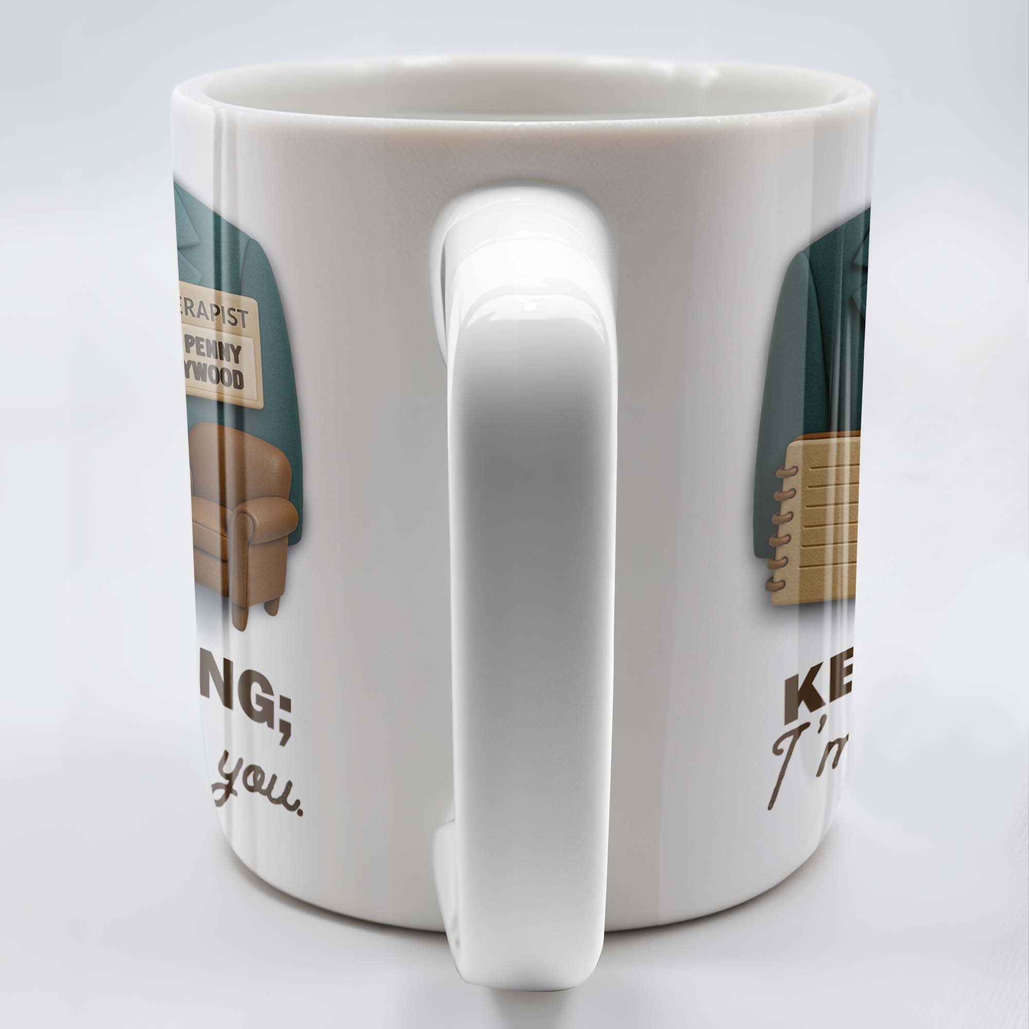 Keep Talking; I'm diagnosing you, Therapist Jacket, Notebook, Chair