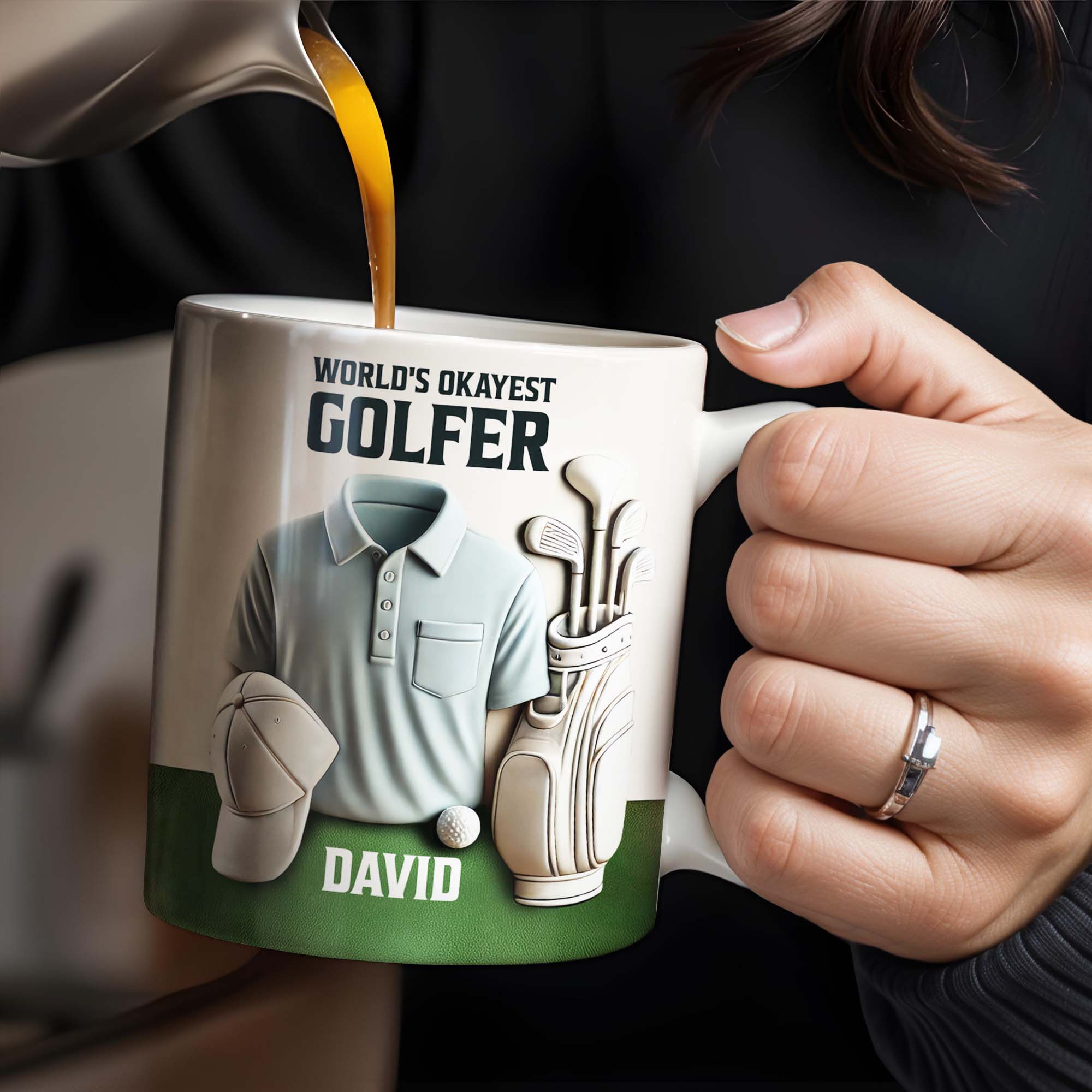 World's Okayest Golfer, Golf Shirt, Golf Clubs, Golf Cap