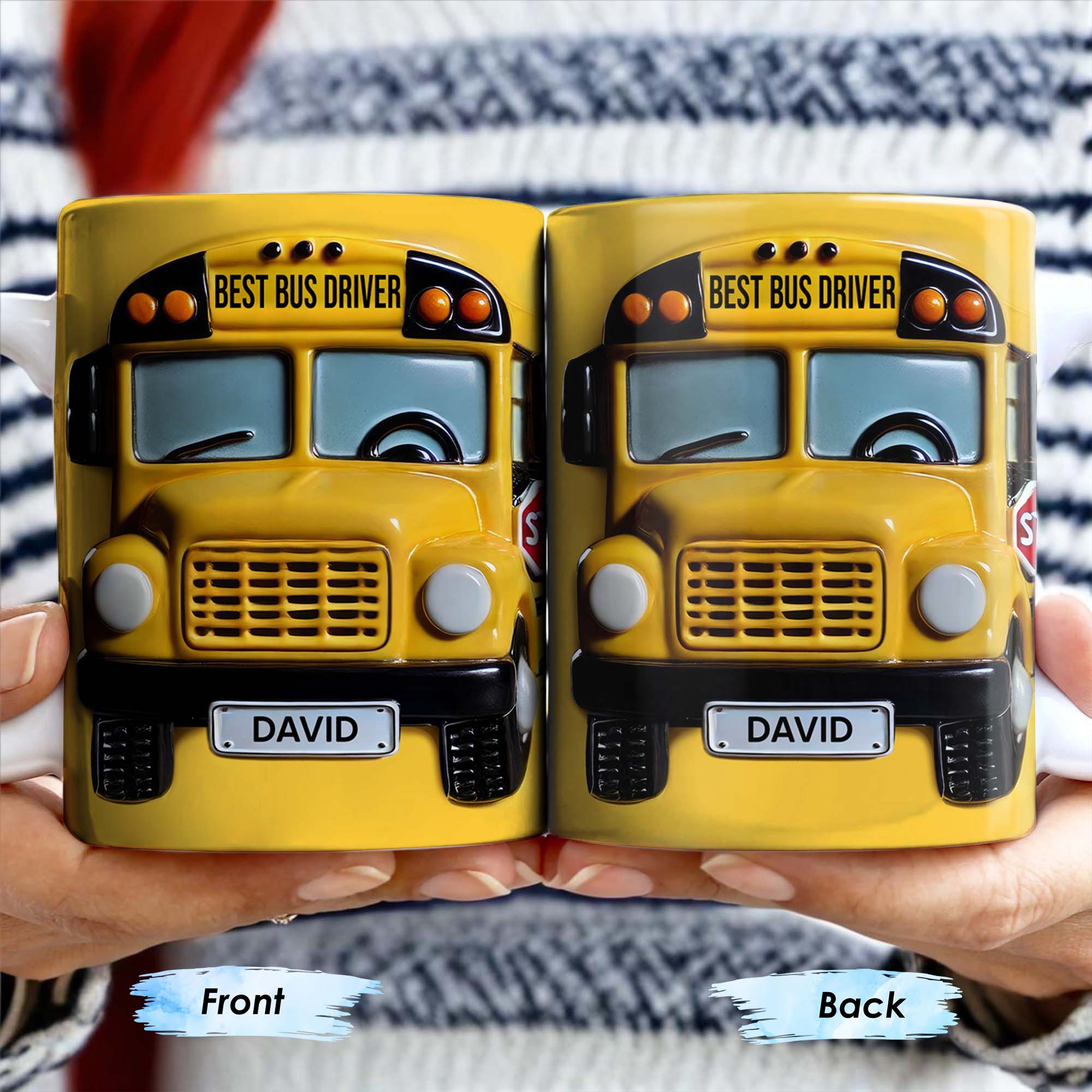 Best Bus Driver, School Bus And Stop Sign