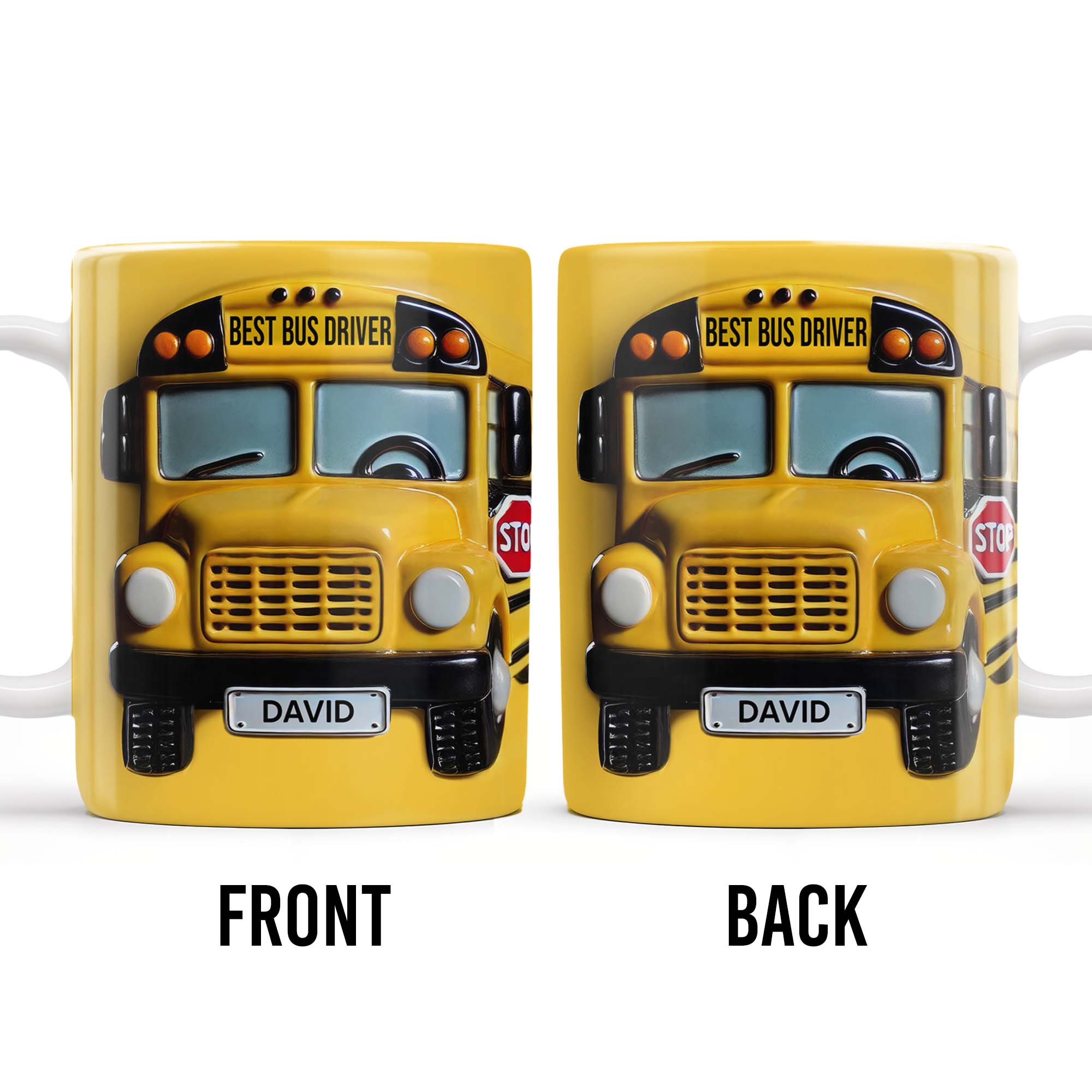 Best Bus Driver, School Bus And Stop Sign