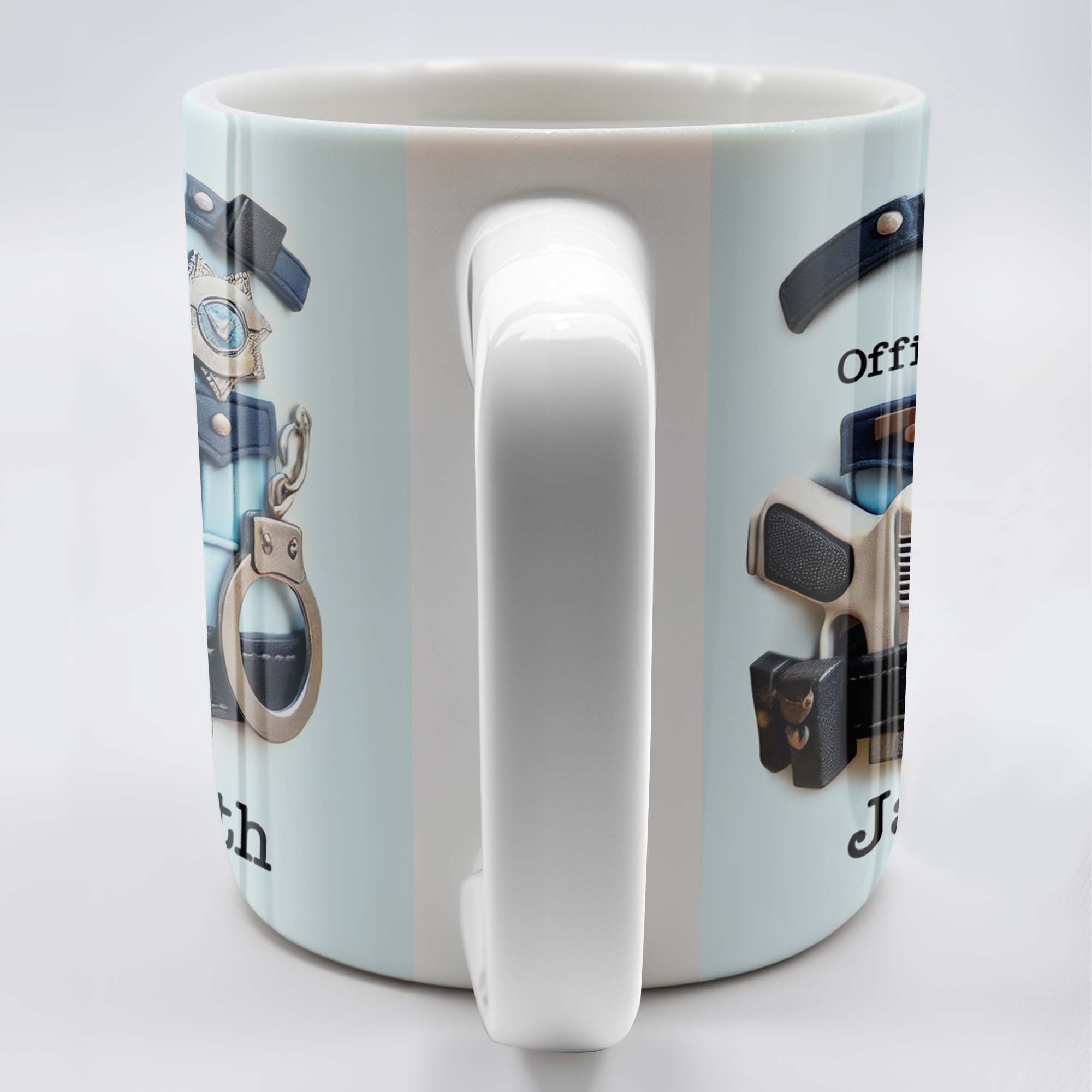 Officer, Police Uniform, Badge and Handcuffs