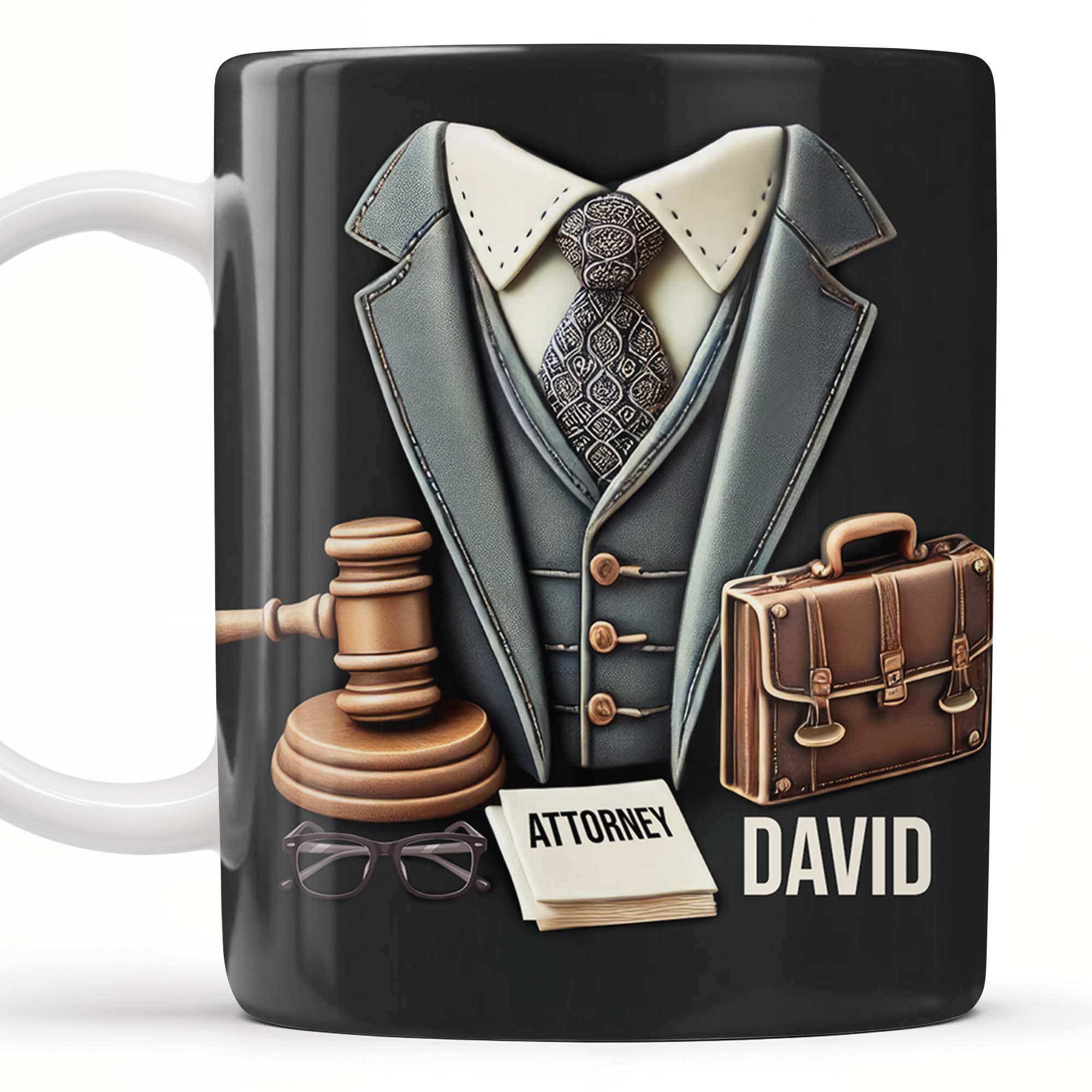 Attorney, Suit, Tie, Briefcase, and Gavel Design