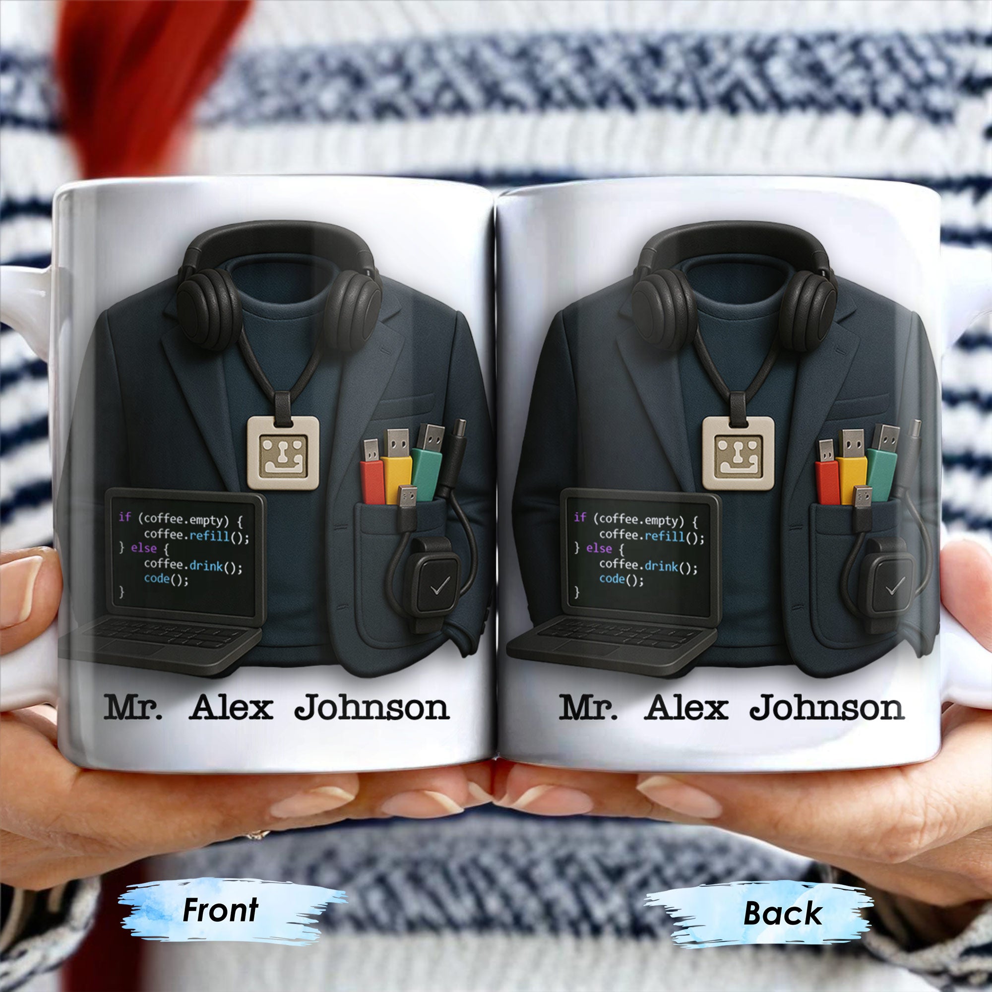 If Coffee.Empty Then Refill, Else Drink And Code, Laptop And Headphones