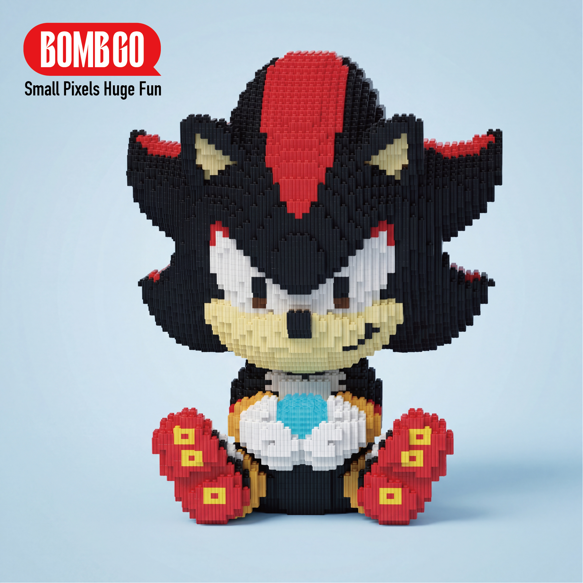 BOMBGO Shadow the Hedgehog Red Micro Building Blocks Set - 14210 PCS 3D Puzzle DIY Toy Collectible Gift