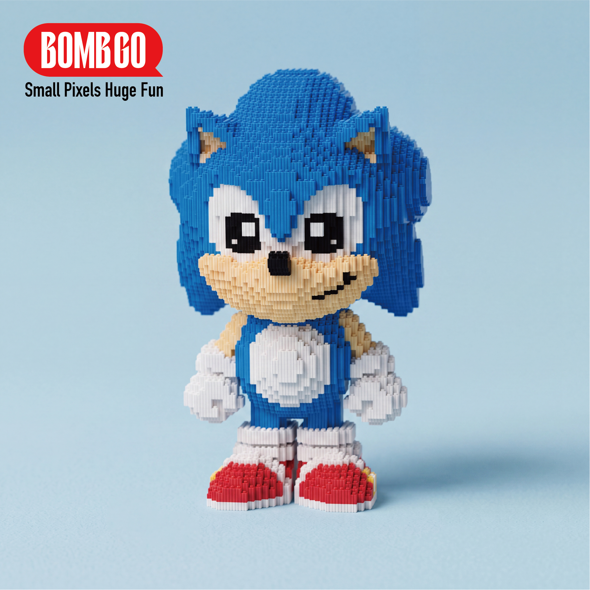 BOMBGO Knuckles the Echidna Micro Building Blocks Set - 14076 PCS 3D Puzzle DIY Toy Collectible Gift