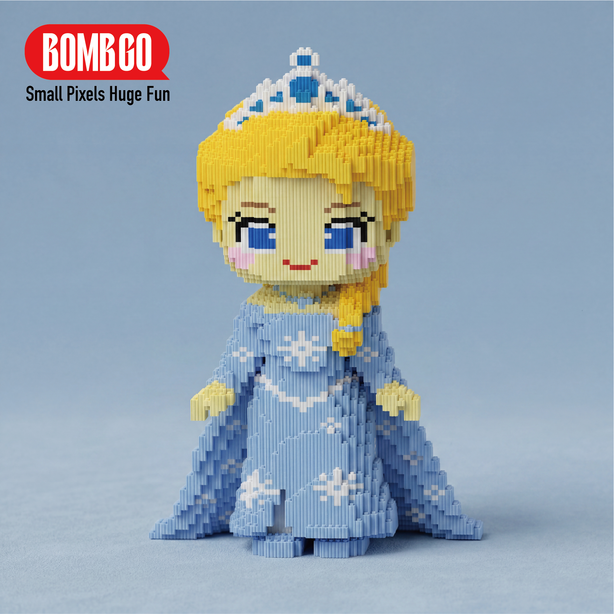 BOMBGO Frozen Ice Princess Elsa Micro Building Blocks Set - 11859 PCS 3D Puzzle DIY Toy Collectible Gift