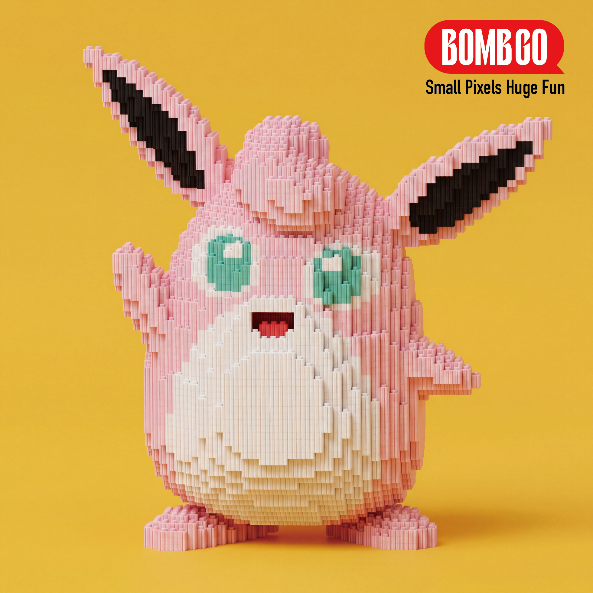 BOMBGO Pokemon Jigglypuff Micro Building Blocks Set - 7931 PCS 3D Puzzle DIY Toy Collectible Gift