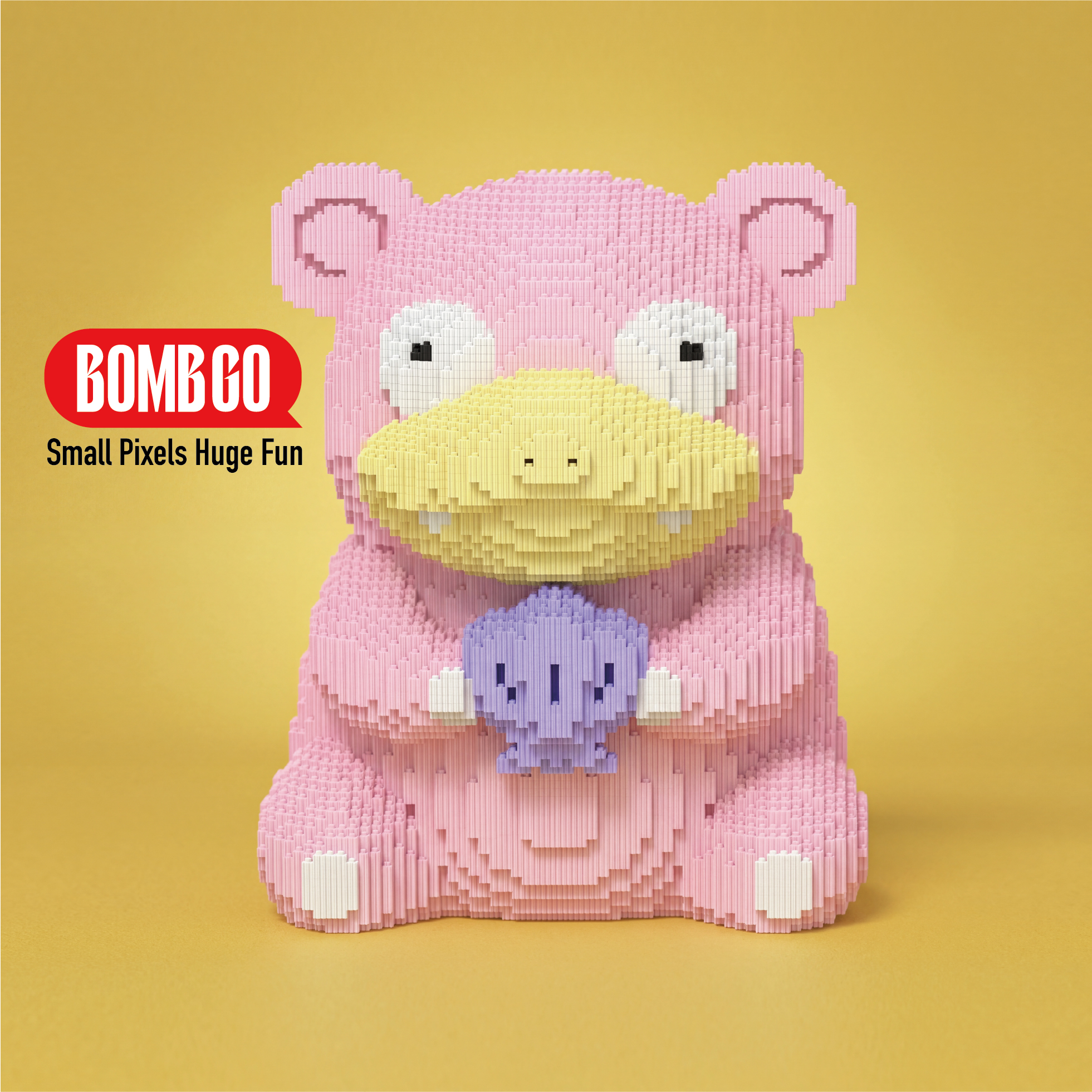 BOMBGO Pokemon Slowpoke Micro Building Blocks Set - 20318 PCS 3D Puzzle DIY Toy Collectible Gift