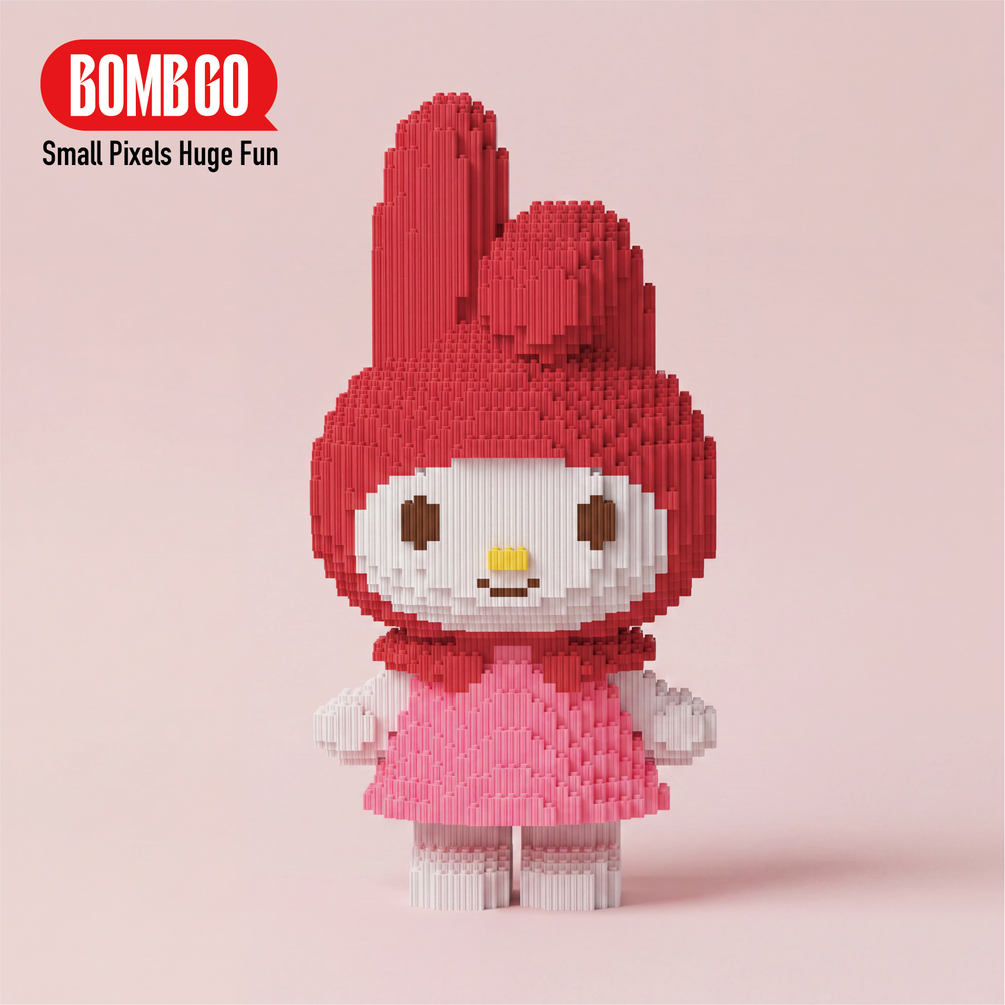 BOMBGO My Melody Micro Building Blocks Set - 8524 PCS 3D DIY Puzzle Toy Collectible Figure Gift