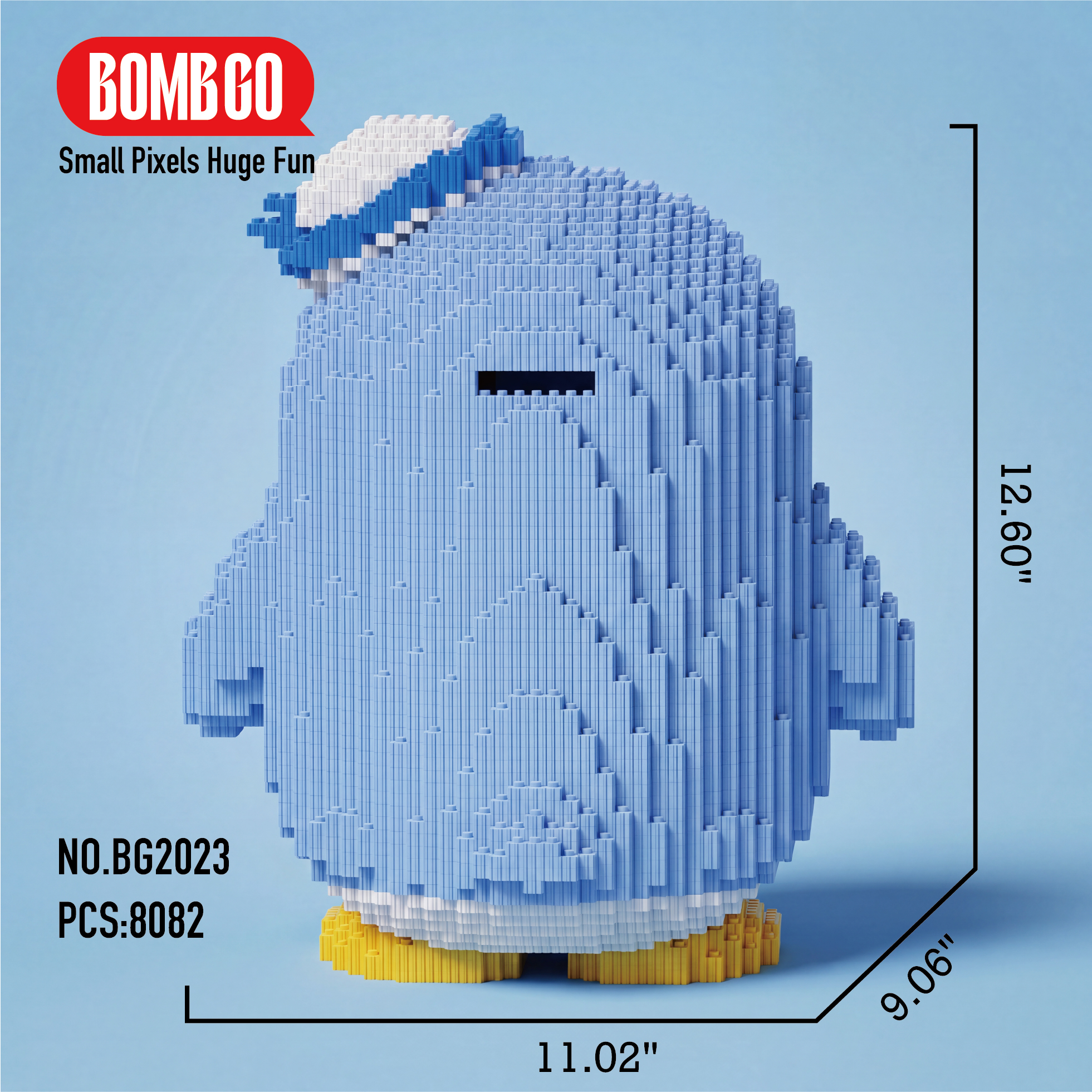 BOMBGO Tuxedosam Penguin Micro Building Blocks Set - 8082 PCS 3D Puzzle DIY Toy Collectible Gift