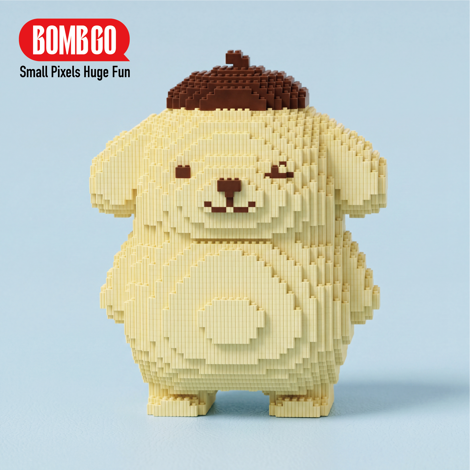 BOMBGO Pom Pom Purin Micro Building Blocks Set - 7488 PCS 3D DIY Puzzle Toy Collectible Figure Gift