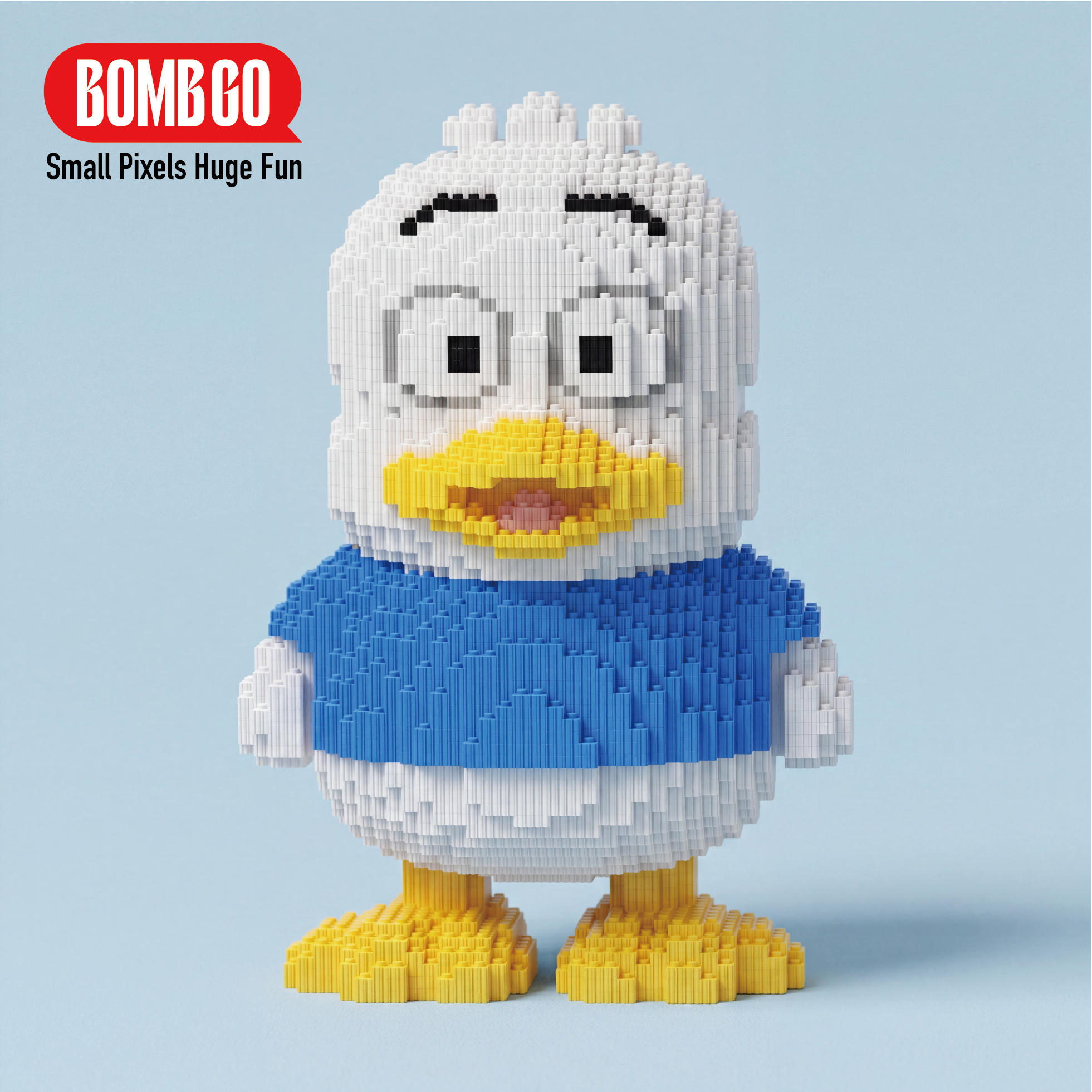 BOMBGO Pekkle Duck Micro Building Blocks Set - 7768 PCS 3D DIY Puzzle Toy Collectible Figure Gift