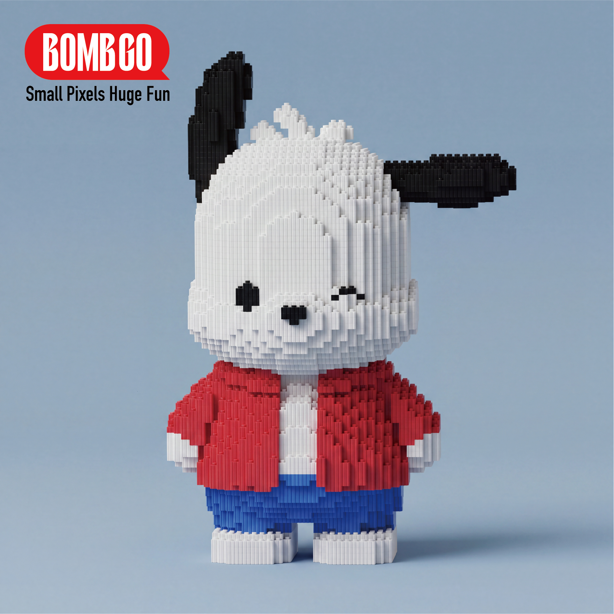 BOMBGO Pochacco Micro Building Blocks Set - 8465 PCS 3D DIY Puzzle Toy Collectible Figure Gift
