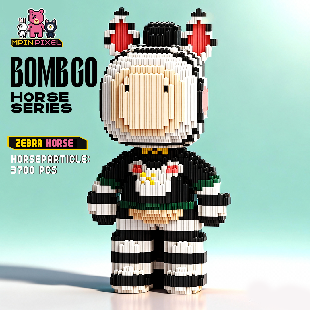 [Horse] Zebra Horse (3700 pcs)