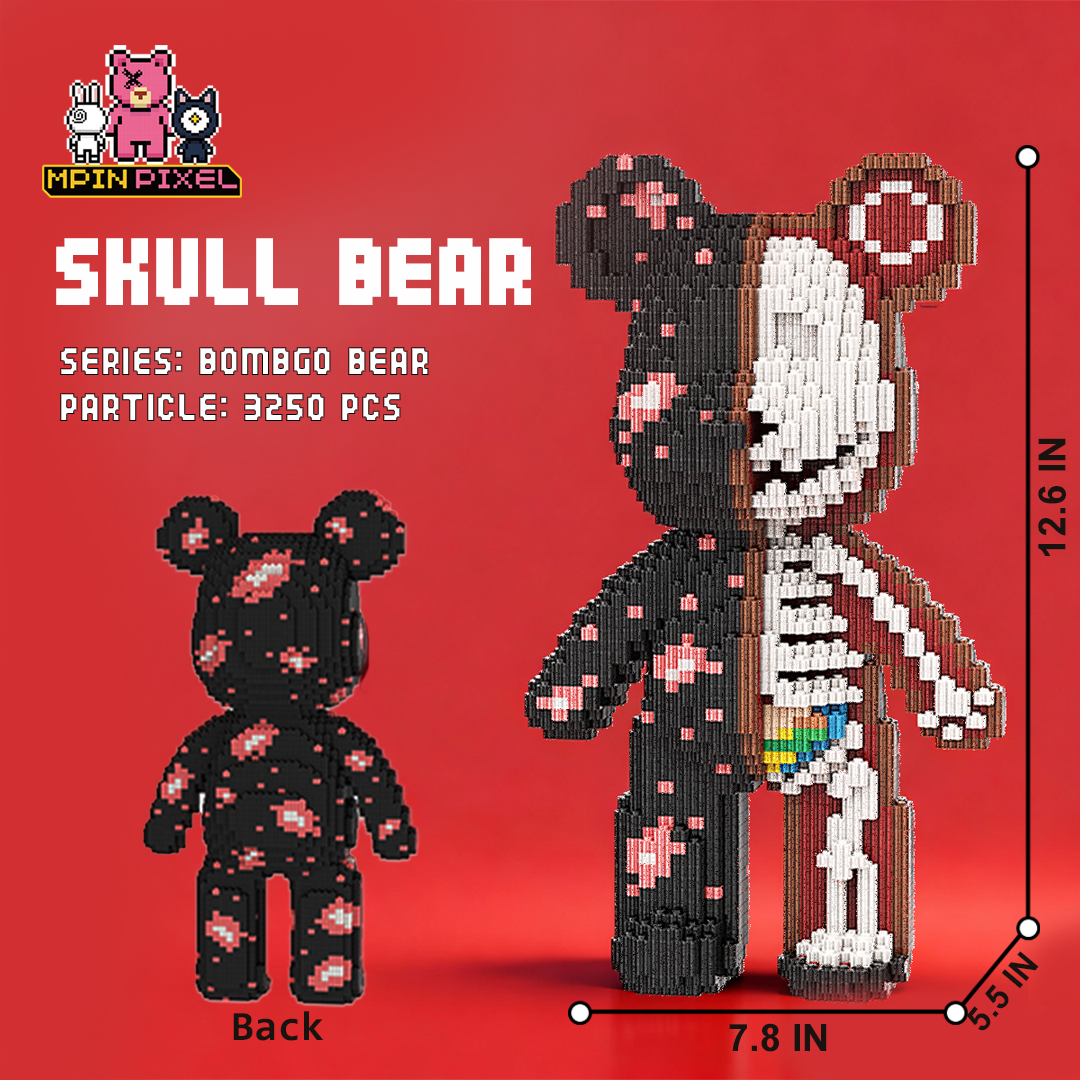 [BOMBGO Bear] Skull Bear (3250 pcs)