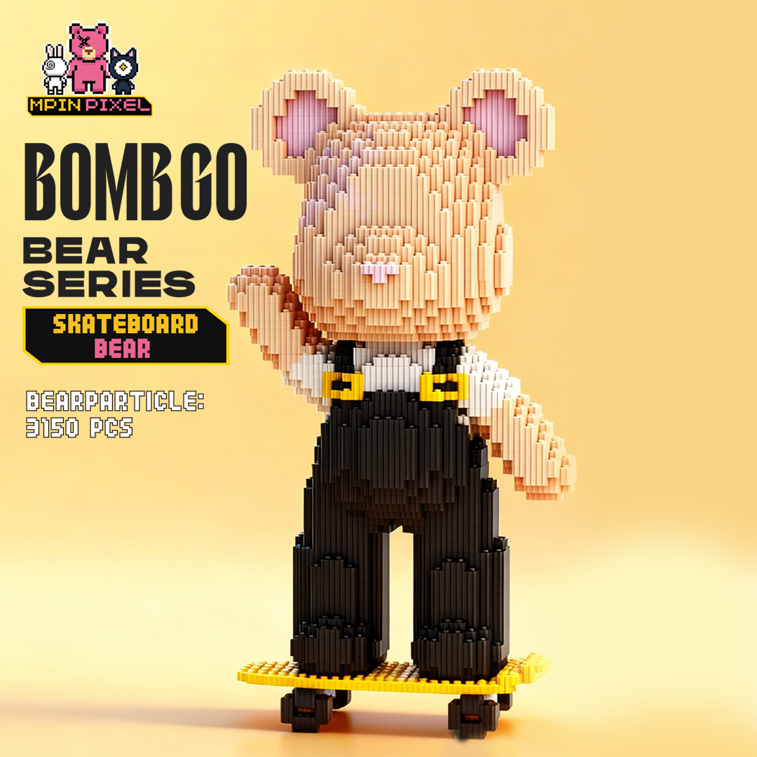 [BOMBGO Bear] Skateboard Bear (3150 pcs)