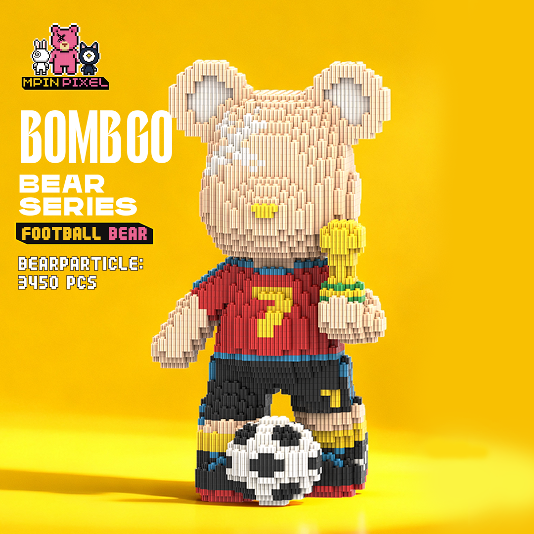 [BOMBGO Bear] Football Bear (3450 pcs)