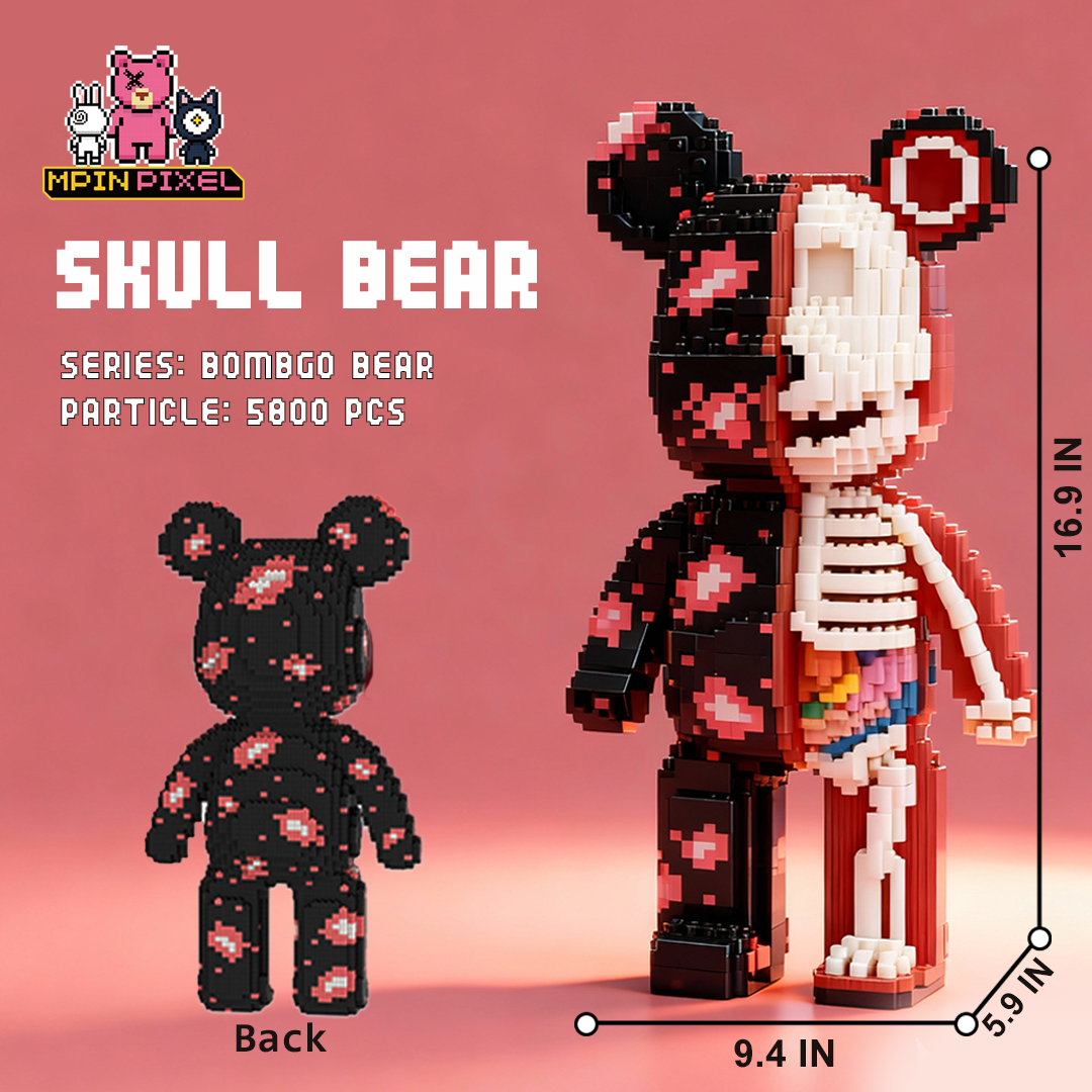[BOMBGO Bear] Skull Bear (5800 pcs)