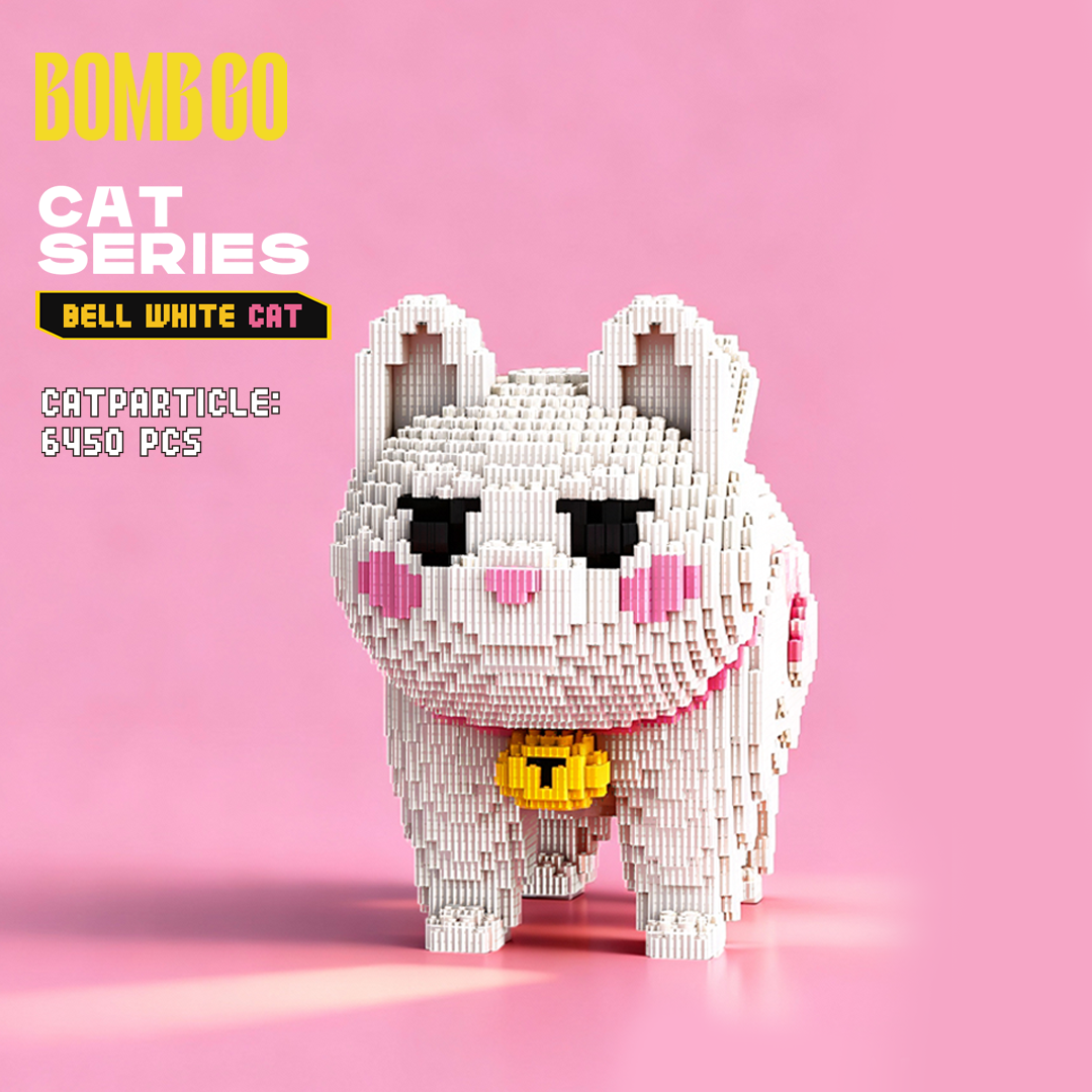 [Cat] Bell White Cat (6450 pcs)