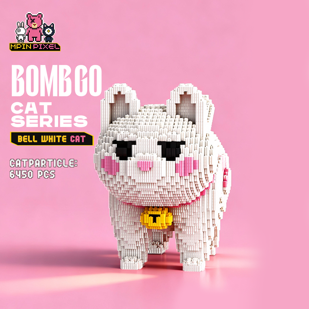 [Cat] Bell White Cat (6450 pcs)