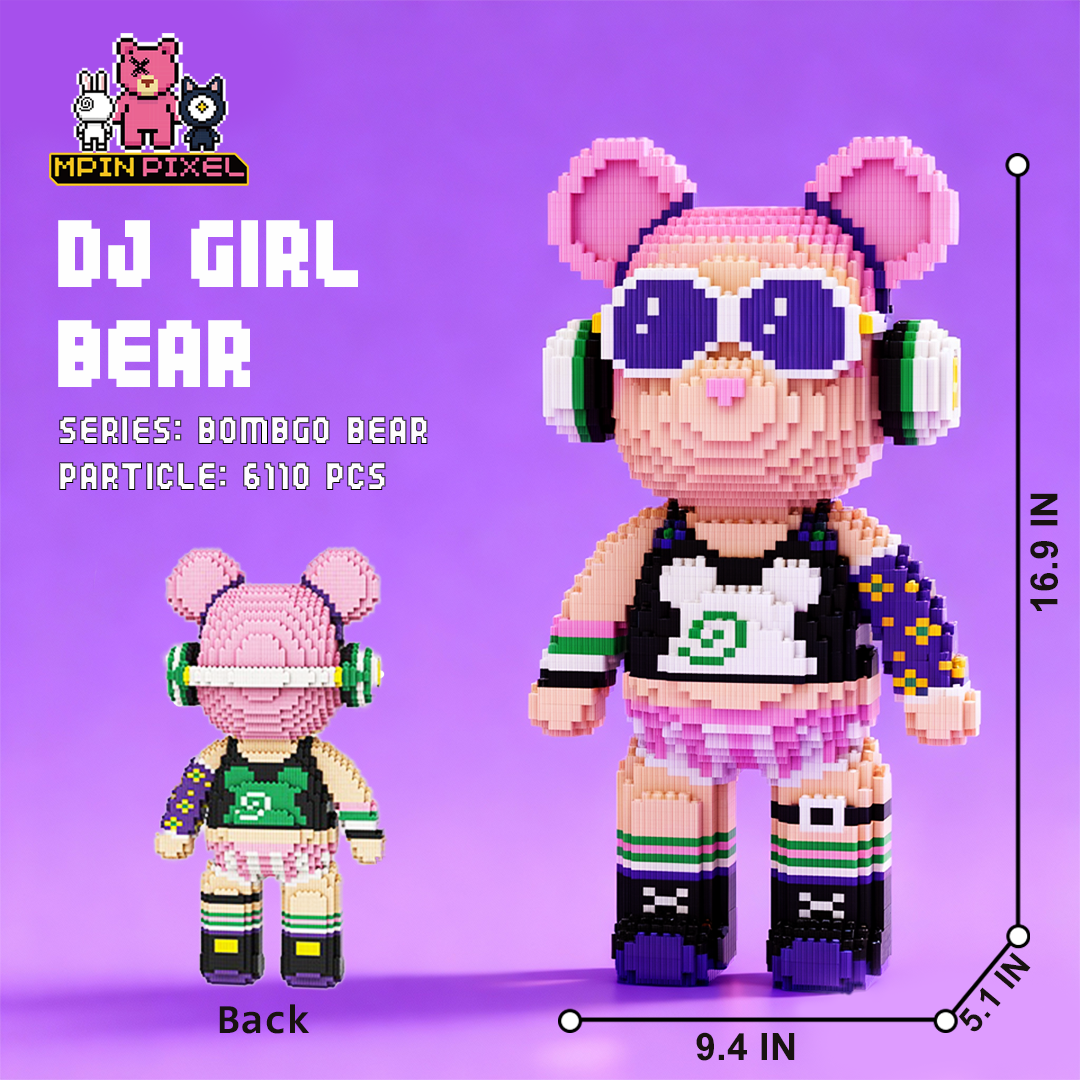 [BOMBGO Bear] DJ Girl Bear (6110 pcs)