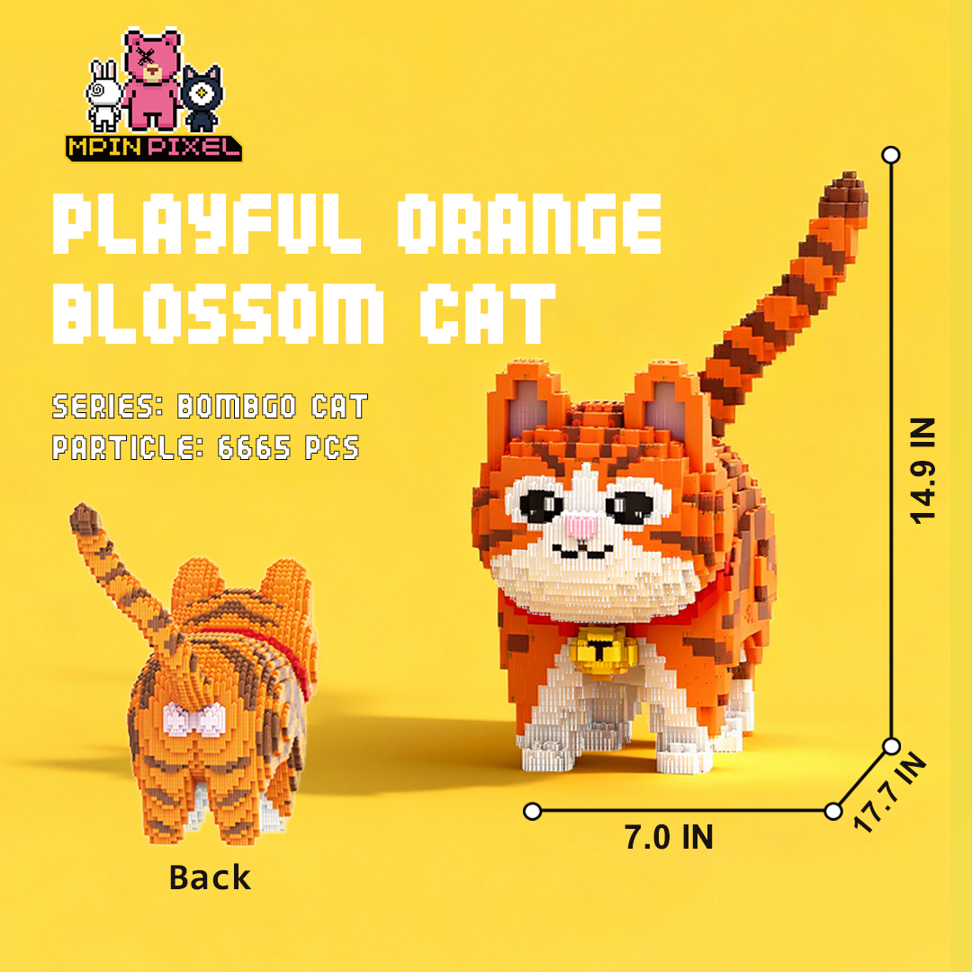[Cat] Playful Orange Blossom Cat (6665 pcs)