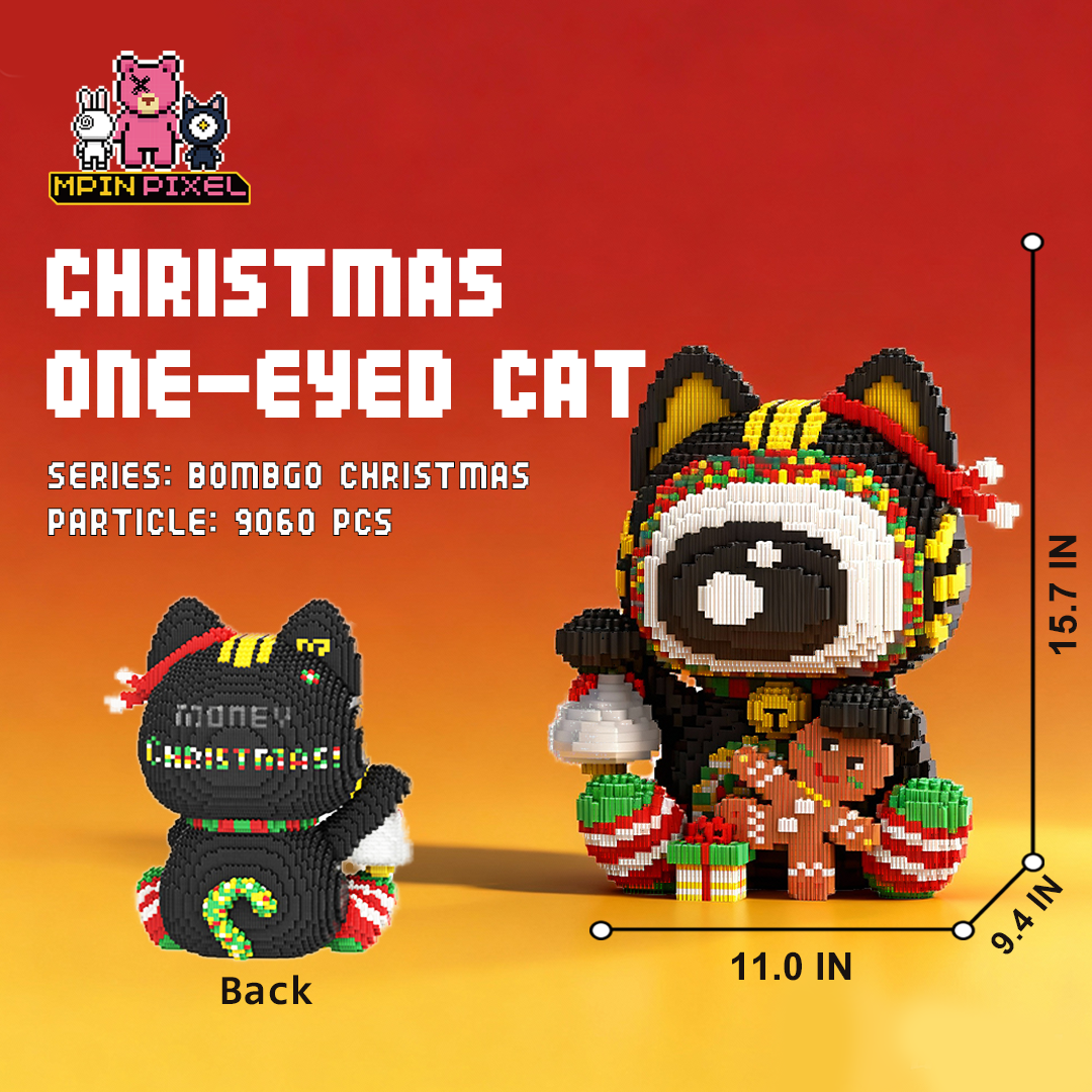 [Christmas] one-eyed cat (9060 pcs)