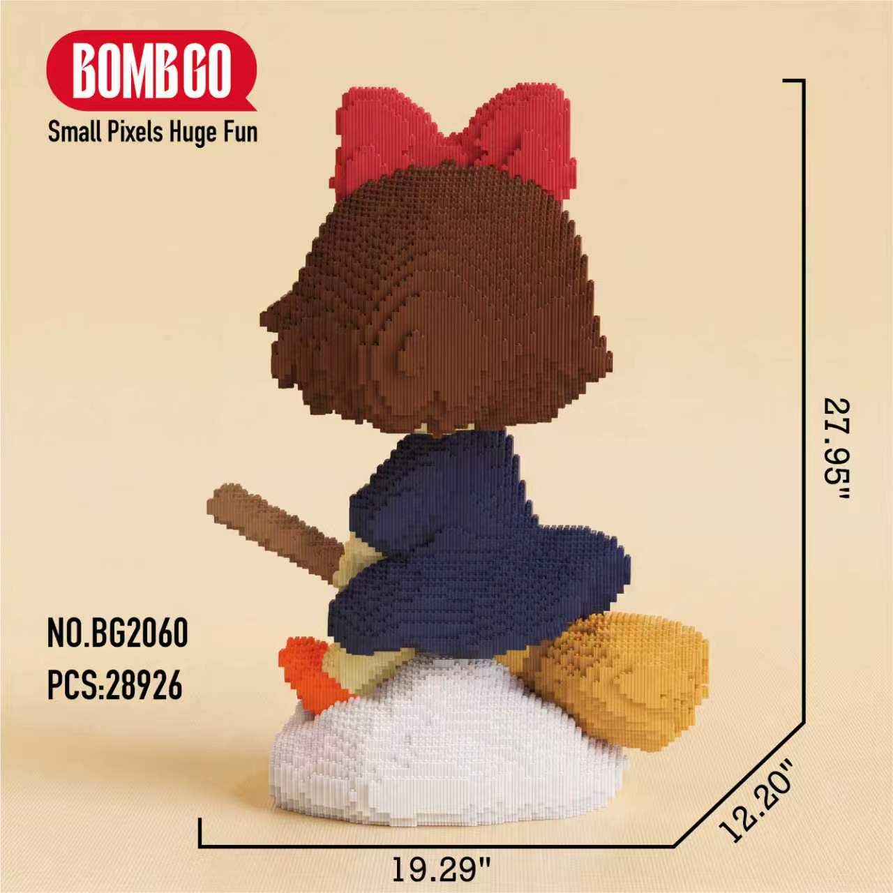 BOMBGO Kiki's Delivery Service Micro Building Blocks Set - 28926 PCS 3D Puzzle DIY Toy Collectible Gift