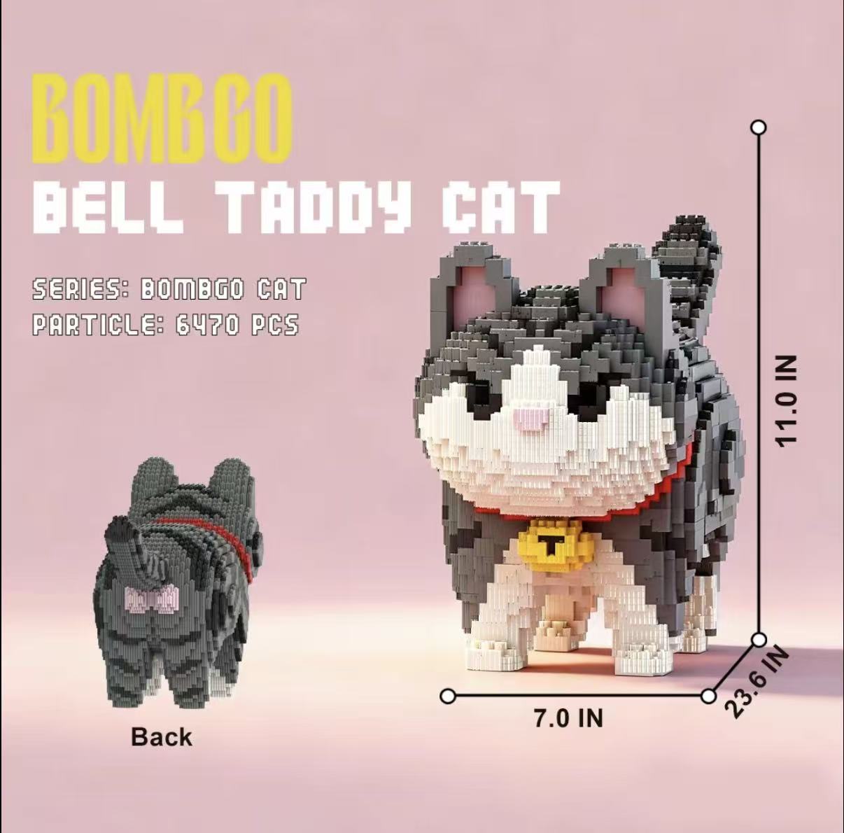 [Cat] Bell Teddy Cat (6470 pcs)