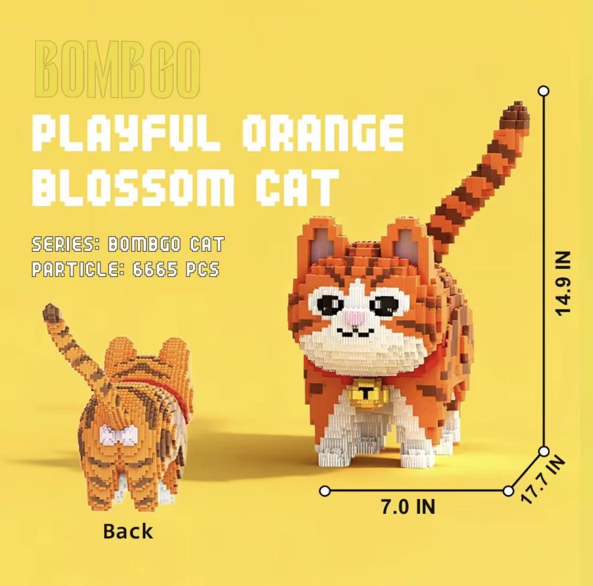 [Cat] Playful Orange Blossom Cat (6665 pcs)