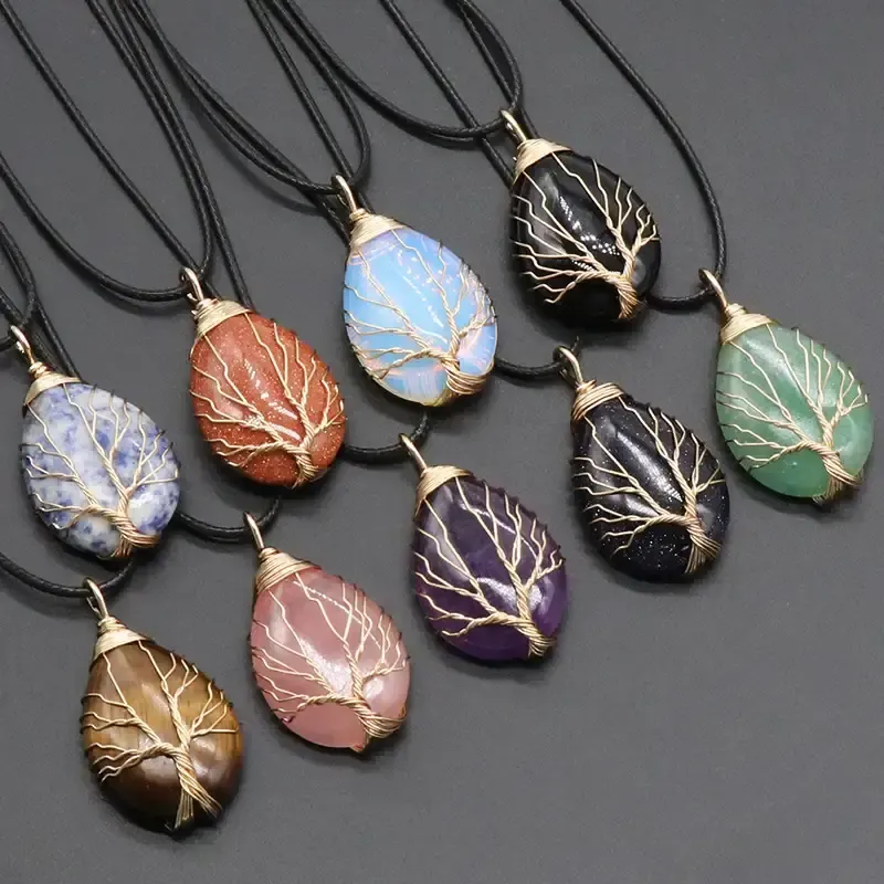 Tree of Life Crystal Pendant