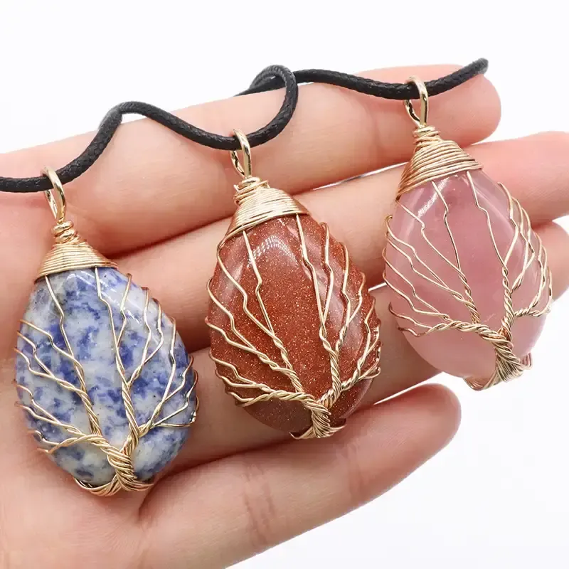 Tree of Life Crystal Pendant